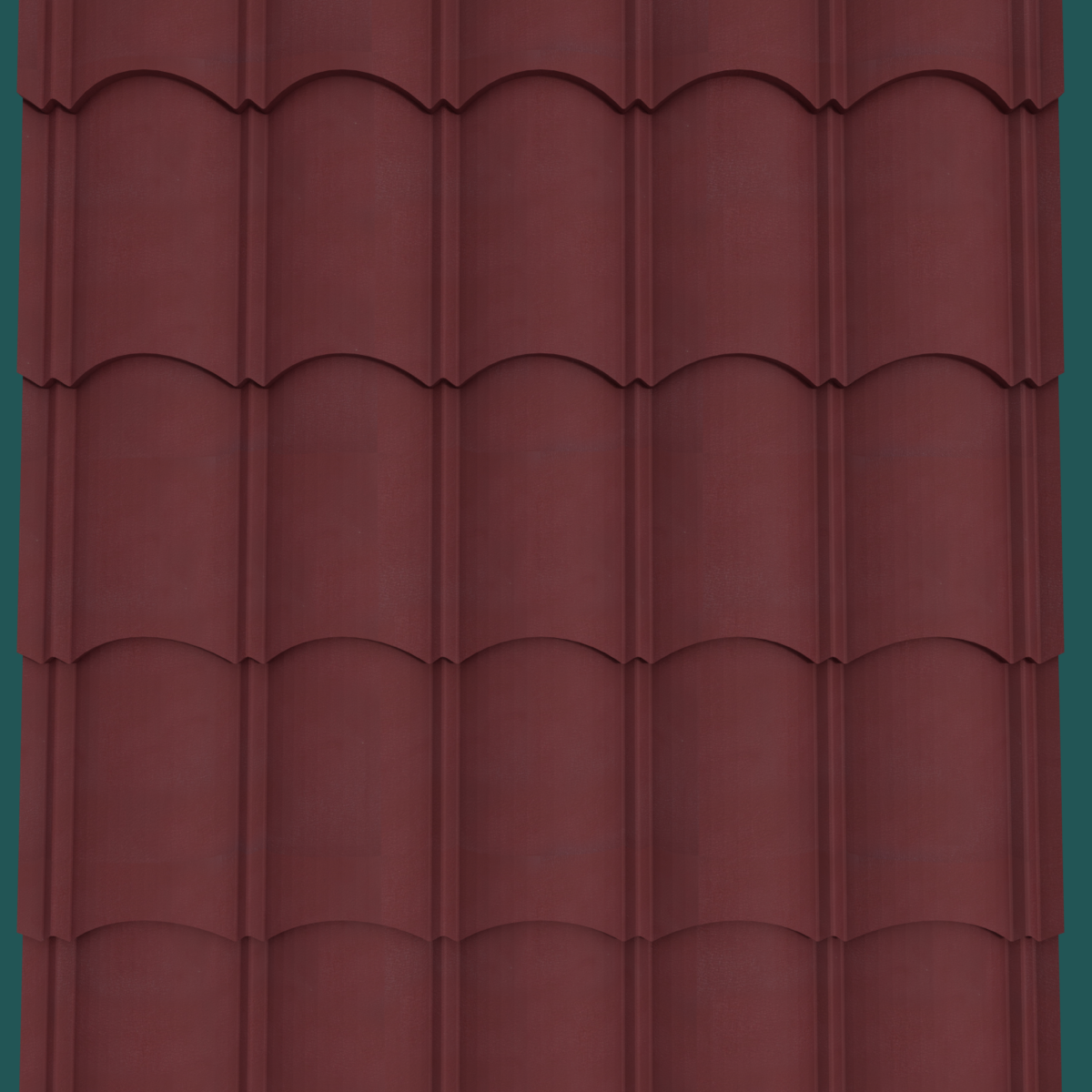 Orientile 28G Maroon Textured Roofing Sheet